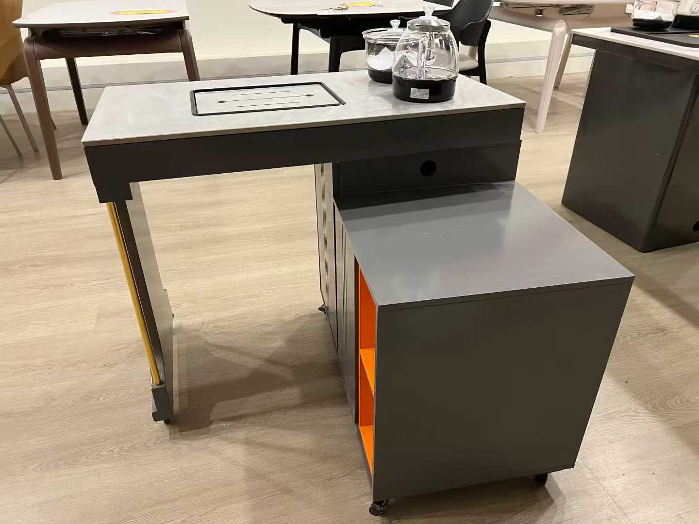 Multi-functional tea table, a new paradigm of space saving