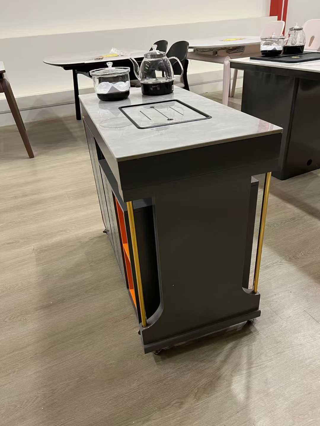 Multi-functional tea table, a new paradigm of space saving